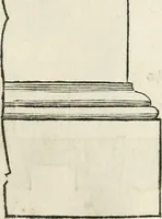 An illustration from Die alder vermaertste antique edificien : vã temple, theatre, amphitheatre, paleisen, therme, obeliske, brugge, archetriuphal, etc. vescreueeñ gefigureert met haren grondede eñ mate oock de plaetsen daerse staen, eñ wiese dede make (1546)