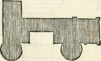 An illustration from Die alder vermaertste antique edificien : vã temple, theatre, amphitheatre, paleisen, therme, obeliske, brugge, archetriuphal, etc. vescreueeñ gefigureert met haren grondede eñ mate oock de plaetsen daerse staen, eñ wiese dede make (1546)