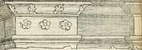 An illustration from Die alder vermaertste antique edificien : vã temple, theatre, amphitheatre, paleisen, therme, obeliske, brugge, archetriuphal, etc. vescreueeñ gefigureert met haren grondede eñ mate oock de plaetsen daerse staen, eñ wiese dede make (1546)