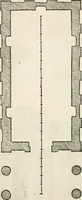 An illustration from Die alder vermaertste antique edificien : vã temple, theatre, amphitheatre, paleisen, therme, obeliske, brugge, archetriuphal, etc. vescreueeñ gefigureert met haren grondede eñ mate oock de plaetsen daerse staen, eñ wiese dede make (1546)