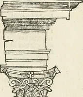 An illustration from Die alder vermaertste antique edificien : vã temple, theatre, amphitheatre, paleisen, therme, obeliske, brugge, archetriuphal, etc. vescreueeñ gefigureert met haren grondede eñ mate oock de plaetsen daerse staen, eñ wiese dede make (1546)