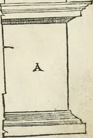 An illustration from Die alder vermaertste antique edificien : vã temple, theatre, amphitheatre, paleisen, therme, obeliske, brugge, archetriuphal, etc. vescreueeñ gefigureert met haren grondede eñ mate oock de plaetsen daerse staen, eñ wiese dede make (1546)