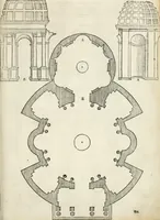 An illustration from Die alder vermaertste antique edificien : vã temple, theatre, amphitheatre, paleisen, therme, obeliske, brugge, archetriuphal, etc. vescreueeñ gefigureert met haren grondede eñ mate oock de plaetsen daerse staen, eñ wiese dede make (1546)