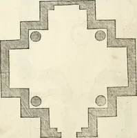 An illustration from Die alder vermaertste antique edificien : vã temple, theatre, amphitheatre, paleisen, therme, obeliske, brugge, archetriuphal, etc. vescreueeñ gefigureert met haren grondede eñ mate oock de plaetsen daerse staen, eñ wiese dede make (1546)