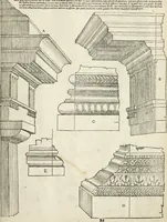 An illustration from Die alder vermaertste antique edificien : vã temple, theatre, amphitheatre, paleisen, therme, obeliske, brugge, archetriuphal, etc. vescreueeñ gefigureert met haren grondede eñ mate oock de plaetsen daerse staen, eñ wiese dede make (1546)