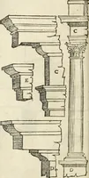 An illustration from Die alder vermaertste antique edificien : vã temple, theatre, amphitheatre, paleisen, therme, obeliske, brugge, archetriuphal, etc. vescreueeñ gefigureert met haren grondede eñ mate oock de plaetsen daerse staen, eñ wiese dede make (1546)