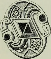 An illustration from Die altgermanische thierornamentik; typologische studie über germanische metallgegenstände aus dem IV. bis IX. jahrhundert, nebst einer studie über irische ornamentik (1904)