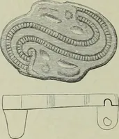 An illustration from Die altgermanische thierornamentik; typologische studie über germanische metallgegenstände aus dem IV. bis IX. jahrhundert, nebst einer studie über irische ornamentik (1904)