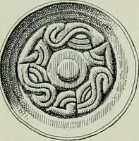 An illustration from Die altgermanische thierornamentik; typologische studie über germanische metallgegenstände aus dem IV. bis IX. jahrhundert, nebst einer studie über irische ornamentik (1904)