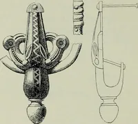 An illustration from Die altgermanische thierornamentik; typologische studie über germanische metallgegenstände aus dem IV. bis IX. jahrhundert, nebst einer studie über irische ornamentik (1904)