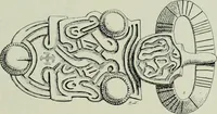 An illustration from Die altgermanische thierornamentik; typologische studie über germanische metallgegenstände aus dem IV. bis IX. jahrhundert, nebst einer studie über irische ornamentik (1904)