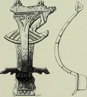 An illustration from Die altgermanische thierornamentik; typologische studie über germanische metallgegenstände aus dem IV. bis IX. jahrhundert, nebst einer studie über irische ornamentik (1904)