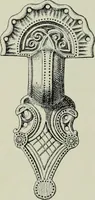 An illustration from Die altgermanische thierornamentik; typologische studie über germanische metallgegenstände aus dem IV. bis IX. jahrhundert, nebst einer studie über irische ornamentik (1904)