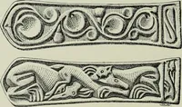 An illustration from Die altgermanische thierornamentik; typologische studie über germanische metallgegenstände aus dem IV. bis IX. jahrhundert, nebst einer studie über irische ornamentik (1904)