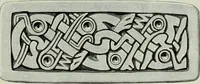 An illustration from Die altgermanische thierornamentik; typologische studie über germanische metallgegenstände aus dem IV. bis IX. jahrhundert, nebst einer studie über irische ornamentik (1904)