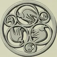 An illustration from Die altgermanische thierornamentik; typologische studie über germanische metallgegenstände aus dem IV. bis IX. jahrhundert, nebst einer studie über irische ornamentik (1904)