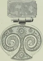 An illustration from Die altgermanische thierornamentik; typologische studie über germanische metallgegenstände aus dem IV. bis IX. jahrhundert, nebst einer studie über irische ornamentik (1904)