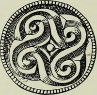 An illustration from Die altgermanische thierornamentik; typologische studie über germanische metallgegenstände aus dem IV. bis IX. jahrhundert, nebst einer studie über irische ornamentik (1904)