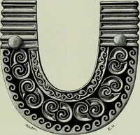 An illustration from Die altgermanische thierornamentik; typologische studie über germanische metallgegenstände aus dem IV. bis IX. jahrhundert, nebst einer studie über irische ornamentik (1904)