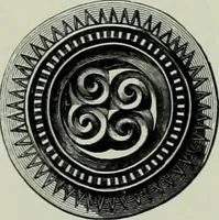 An illustration from Die altgermanische thierornamentik; typologische studie über germanische metallgegenstände aus dem IV. bis IX. jahrhundert, nebst einer studie über irische ornamentik (1904)