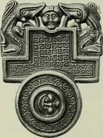 An illustration from Die altgermanische thierornamentik; typologische studie über germanische metallgegenstände aus dem IV. bis IX. jahrhundert, nebst einer studie über irische ornamentik (1904)