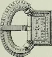 An illustration from Die altgermanische thierornamentik; typologische studie über germanische metallgegenstände aus dem IV. bis IX. jahrhundert, nebst einer studie über irische ornamentik (1904)