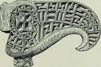 An illustration from Die altgermanische thierornamentik; typologische studie über germanische metallgegenstände aus dem IV. bis IX. jahrhundert, nebst einer studie über irische ornamentik (1904)