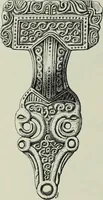 An illustration from Die altgermanische thierornamentik; typologische studie über germanische metallgegenstände aus dem IV. bis IX. jahrhundert, nebst einer studie über irische ornamentik (1904)