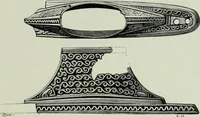 An illustration from Die altgermanische thierornamentik; typologische studie über germanische metallgegenstände aus dem IV. bis IX. jahrhundert, nebst einer studie über irische ornamentik (1904)