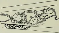 An illustration from Die altgermanische thierornamentik; typologische studie über germanische metallgegenstände aus dem IV. bis IX. jahrhundert, nebst einer studie über irische ornamentik (1904)