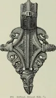An illustration from Die altgermanische thierornamentik; typologische studie über germanische metallgegenstände aus dem IV. bis IX. jahrhundert, nebst einer studie über irische ornamentik (1904)