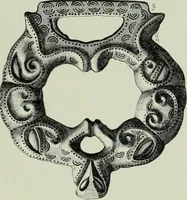 An illustration from Die altgermanische thierornamentik; typologische studie über germanische metallgegenstände aus dem IV. bis IX. jahrhundert, nebst einer studie über irische ornamentik (1904)