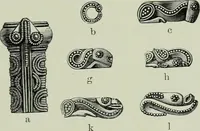 An illustration from Die altgermanische thierornamentik; typologische studie über germanische metallgegenstände aus dem IV. bis IX. jahrhundert, nebst einer studie über irische ornamentik (1904)