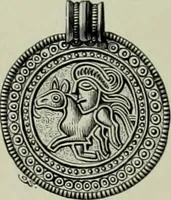 An illustration from Die altgermanische thierornamentik; typologische studie über germanische metallgegenstände aus dem IV. bis IX. jahrhundert, nebst einer studie über irische ornamentik (1904)
