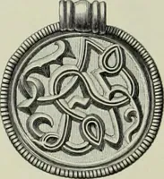 An illustration from Die altgermanische thierornamentik; typologische studie über germanische metallgegenstände aus dem IV. bis IX. jahrhundert, nebst einer studie über irische ornamentik (1904)