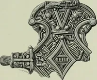 An illustration from Die altgermanische thierornamentik; typologische studie über germanische metallgegenstände aus dem IV. bis IX. jahrhundert, nebst einer studie über irische ornamentik (1904)