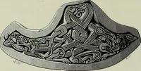 An illustration from Die altgermanische thierornamentik; typologische studie über germanische metallgegenstände aus dem IV. bis IX. jahrhundert, nebst einer studie über irische ornamentik (1904)