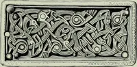 An illustration from Die altgermanische thierornamentik; typologische studie über germanische metallgegenstände aus dem IV. bis IX. jahrhundert, nebst einer studie über irische ornamentik (1904)