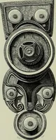 An illustration from Die altgermanische thierornamentik; typologische studie über germanische metallgegenstände aus dem IV. bis IX. jahrhundert, nebst einer studie über irische ornamentik (1904)