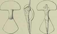 An illustration from Die altgermanische thierornamentik; typologische studie über germanische metallgegenstände aus dem IV. bis IX. jahrhundert, nebst einer studie über irische ornamentik (1904)