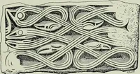 An illustration from Die altgermanische thierornamentik; typologische studie über germanische metallgegenstände aus dem IV. bis IX. jahrhundert, nebst einer studie über irische ornamentik (1904)