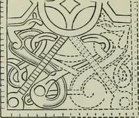 An illustration from Die altgermanische thierornamentik; typologische studie über germanische metallgegenstände aus dem IV. bis IX. jahrhundert, nebst einer studie über irische ornamentik (1904)