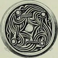 An illustration from Die altgermanische thierornamentik; typologische studie über germanische metallgegenstände aus dem IV. bis IX. jahrhundert, nebst einer studie über irische ornamentik (1904)