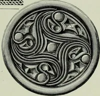 An illustration from Die altgermanische thierornamentik; typologische studie über germanische metallgegenstände aus dem IV. bis IX. jahrhundert, nebst einer studie über irische ornamentik (1904)