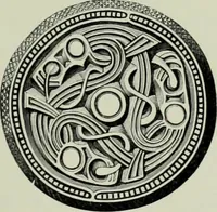 An illustration from Die altgermanische thierornamentik; typologische studie über germanische metallgegenstände aus dem IV. bis IX. jahrhundert, nebst einer studie über irische ornamentik (1904)