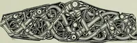 An illustration from Die altgermanische thierornamentik; typologische studie über germanische metallgegenstände aus dem IV. bis IX. jahrhundert, nebst einer studie über irische ornamentik (1904)