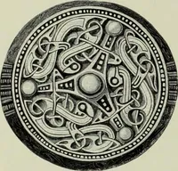 An illustration from Die altgermanische thierornamentik; typologische studie über germanische metallgegenstände aus dem IV. bis IX. jahrhundert, nebst einer studie über irische ornamentik (1904)