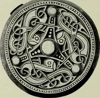 An illustration from Die altgermanische thierornamentik; typologische studie über germanische metallgegenstände aus dem IV. bis IX. jahrhundert, nebst einer studie über irische ornamentik (1904)