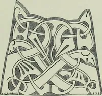 An illustration from Die altgermanische thierornamentik; typologische studie über germanische metallgegenstände aus dem IV. bis IX. jahrhundert, nebst einer studie über irische ornamentik (1904)
