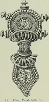 An illustration from Die altgermanische thierornamentik; typologische studie über germanische metallgegenstände aus dem IV. bis IX. jahrhundert, nebst einer studie über irische ornamentik (1904)
